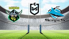 Canberra Raiders vs Cronulla-Sutherland Sharks