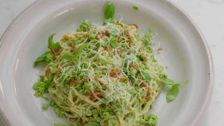 S1 E4: Skinny Carbonara and Smoky Black Bean Stew